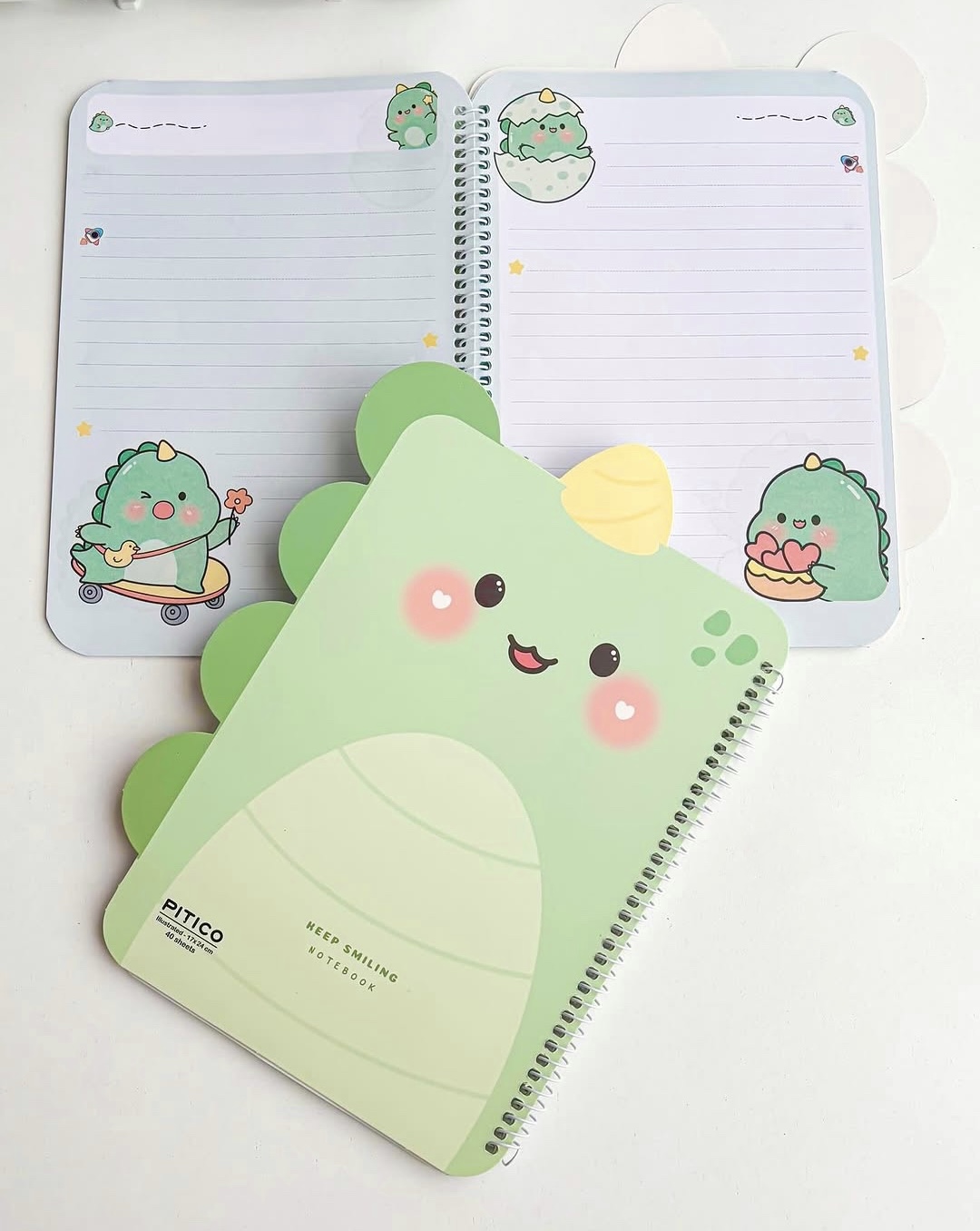 دفتر مشق حاشیه دار طرح دایناسور