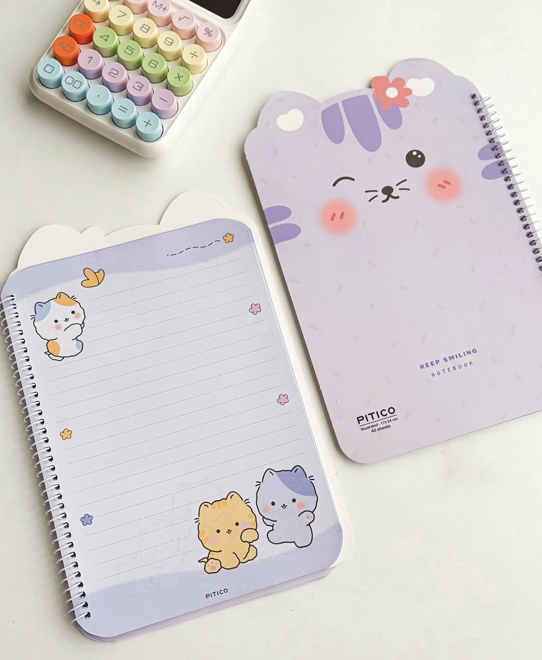 دفتر مشق حاشیه دار طرح گربه