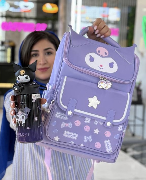 کوله پشتی مدل صندوقی طرح کرومی