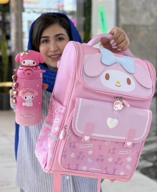 کوله پشتی مدل صندوقی طرح ملودی